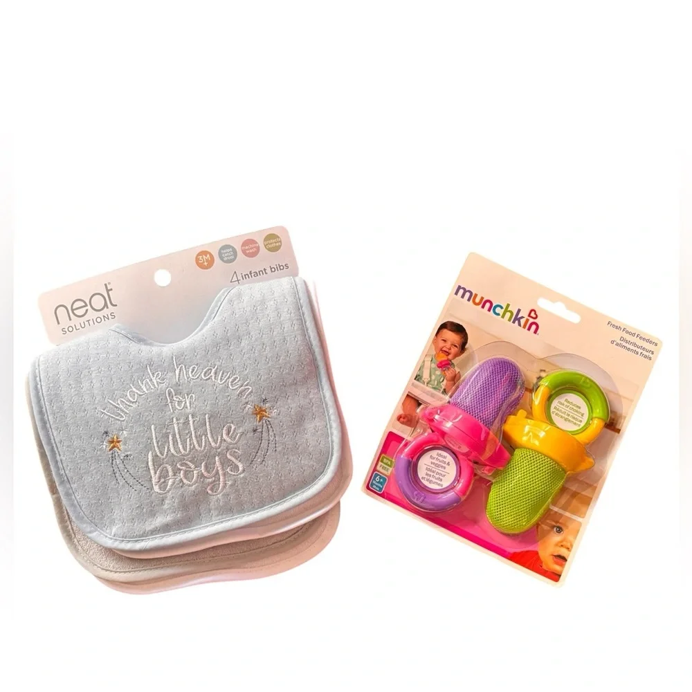 Neat Solutions Infant Bibs and Munchkin Fresh Food Feeders
